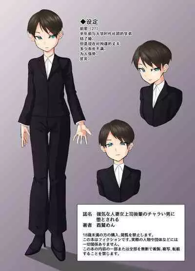 Tsuyoki na Hitozuma Onna Joushi Kouhai no Charai Otoko ni Otosareru | 强势的人妻女上司在渣男后辈的勾引下彻底堕落了