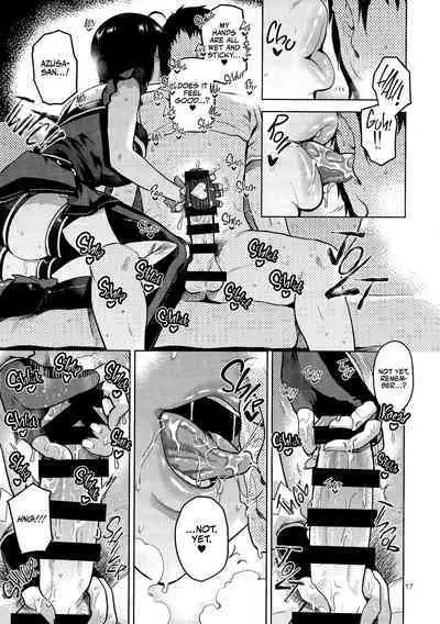 (C96) [Aimasutei (Fumitsuki Yuu)] Azusa-san ga Te to Kuchi dake de Shite Kureru Hon | Azusa-san Only Uses Her Hands and Mouth (THE IDOLM@STER) [English] [korafu + head empty]