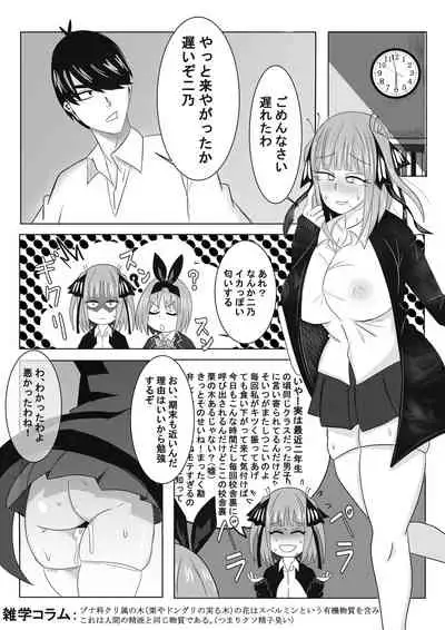 [鱸ボストン敏郎] 二乃ちゃんの催眠アプリ漫画〈前編〉＋おまけ (Gotoubun no Hanayome)
