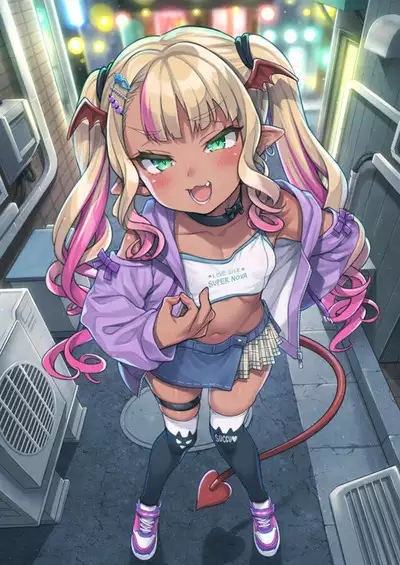 (COMIC1☆22) [Uousaohkoku (Uousaoh)] Yasashii? Mesugaki Succubus | A Kind(?) Cheeky Succubus Brat [English] [The Blavatsky Project]