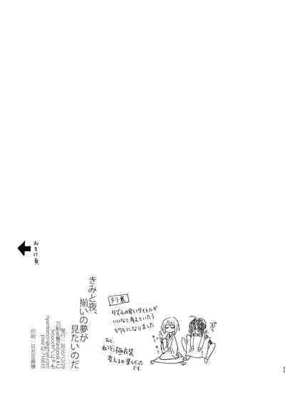 Kimi to Yoru、Soroi no Yume ga Mitainoda