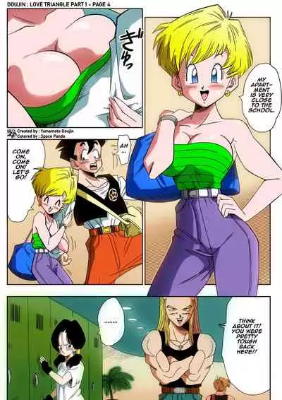 [Yamamoto] LOVE TRIANGLE Z - Gohan, Erasa to Deau (Dragon Ball Z) [English] [Colorized] [Decensored]
