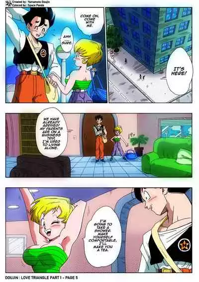[Yamamoto] LOVE TRIANGLE Z - Gohan, Erasa to Deau (Dragon Ball Z) [English] [Colorized] [Decensored]