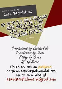 [Gouon (SWA)] Mama wa Russian Half no Akuyaku Wrestler - Icha Love Kyuuai Hen | My Mom is a Half-Russian Heel Wrestler - The Sexy Love-Dovey Courting Edition [English] [Zero Translations] [Digital]