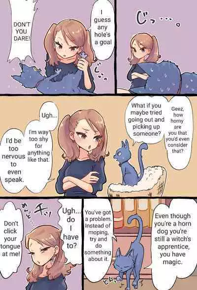 A story about a futanari witch who summons her past self with summoning magic and has sex with her smaller self. | Shoukan Mahou de Kako no Jibun o Shoukan shite Chiisai Jibun to Sex suru Futanari Majokko no Hanashi