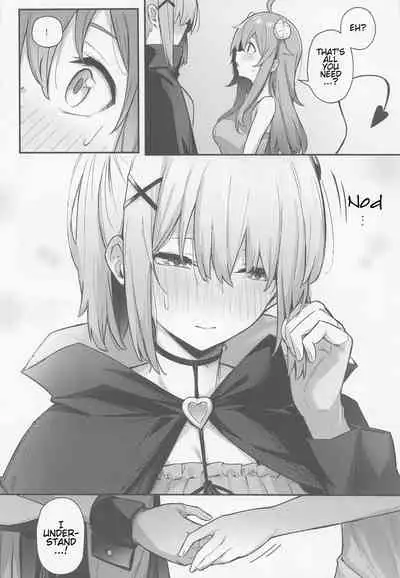 (Natsu no Doujinsai 2022) [Bochi Bochi no Ki (Borusiti)] Momo-chan Yamiochi Shita!? (Machikado Mazoku) [English] [estradiol]