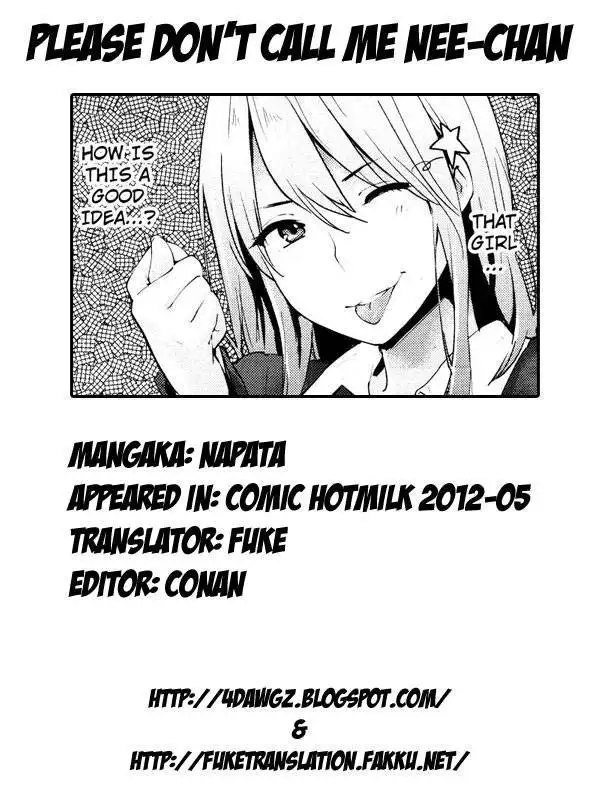 Please Don't Call Me Nee-chan