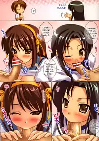 (C70) [Tamashii Max (Nanami Ayane)] Three-man Cell ~Full Color Edition~ (The Melancholy of Haruhi Suzumiya) [English] [EHCOVE + NYOTAIMORI]