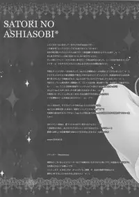 (Reitaisai 13) [Kinokonomi (konomi)] Satori No Ashiasobi (Touhou Project) [Chinese] [無毒&七五漢化組]