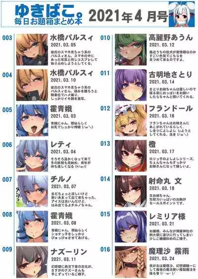 [DREAM RIDER (Yukito)] Amaama Ecchi na Gensoukyou ~Yukibako ~2021-04~ (Touhou Project) [Digital]