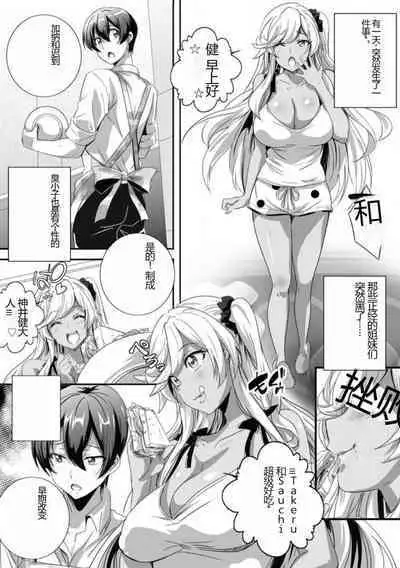 [Washizuka Sho] Bitch ni Natta Kuro Gal Nee-chan to Irekawari Seikatsu 1-3 | 与成为婊子的黑人女孩 Nee-chan 交换性生活 1-3 [Chinese]