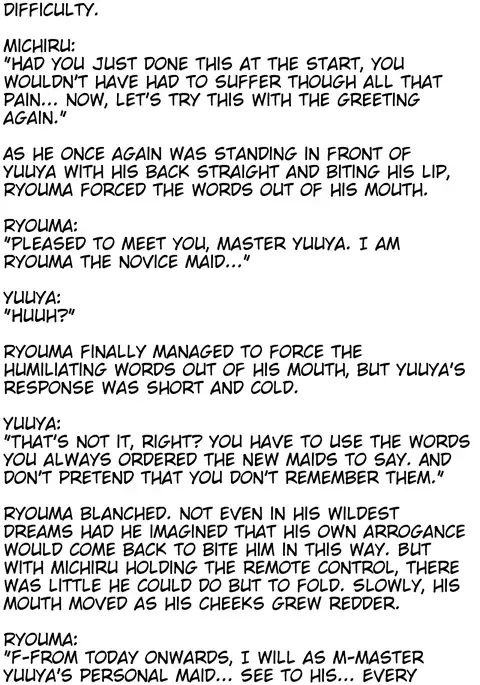 The M-to-F'ed son of a distinguished family - The spoiled rotten brat who was made a maid -