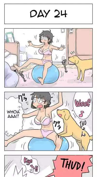 [Lithium] 100-Nichigo Ni Aiken To Sex Suru Jimi Kyonyuu Megane-Chan (English) (Harasho Project)