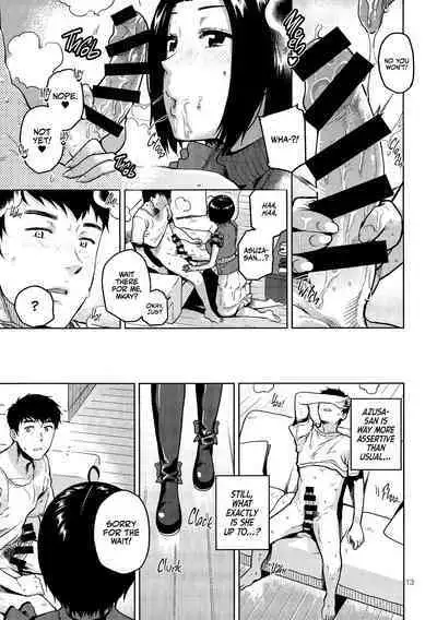 (C96) [Aimasutei (Fumitsuki Yuu)] Azusa-san ga Te to Kuchi dake de Shite Kureru Hon | Azusa-san Only Uses Her Hands and Mouth (THE IDOLM@STER) [English] [korafu + head empty]