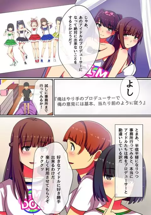 Producer no Meirei wa Zettai! Idol Otaku no Ore ga Joushiki Henkan Appli de Idol Haramase Harem!