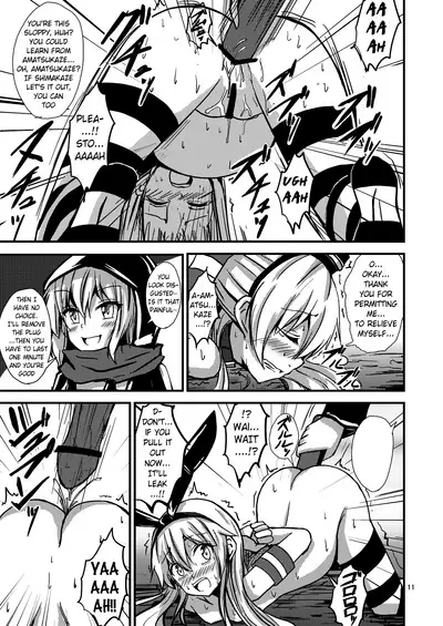 [Aiirosakura (Aikawa Ryou)] Kuubo Wo-Kyuu-chan no Shimakaze Yuri Dorei Choukyou~Senkan Re-Kyuu no Shucchou SM Choukyou Hen~|Standard Carrier Wo-Class Shimakaze's Yuri Slave Training ~Battleship Re-class Official SM Training~ (KanColle) [English] [Pangean]