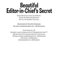 [Tatsunami Youtoku, Yamazaki Masato] Bijin Henshuu-chou no Himitsu | Beautiful Editor-in-Chief's Secret Ch. 1-2 [English] [Forbiddenfetish77] [Decensored]