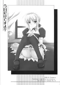 (C71) [UDON-YA (Kizuki Aruchu, ZAN)] Kyou Dake Desuyo? (Fate/stay night) [English] [CGrascal]