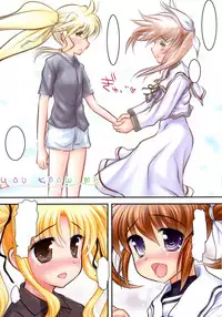 (C82) [STUDIO HUAN (Raidon)] New NanoFei. School! 3 + 4 ALL Full Color Soushuuhen (Magical Girl Lyrical Nanoha) [Textless]