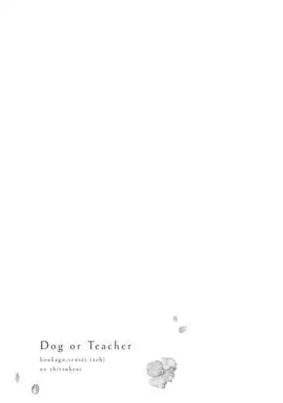 [Sechi] Dog or tīchā - hōkago, sensei-tachi no shitsuke ke ai - | Dog or Teacher-放学后，老师们的调教恋爱- Class.1-5 end [Chinese] [莉赛特汉化组]