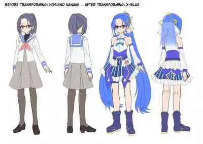 Henshin Heroine Team no Zunouha de Majime de Hinnyuu no Blue | The Smart, Diligent and Flat-Chested Blue from the Team of Morphing Heroines