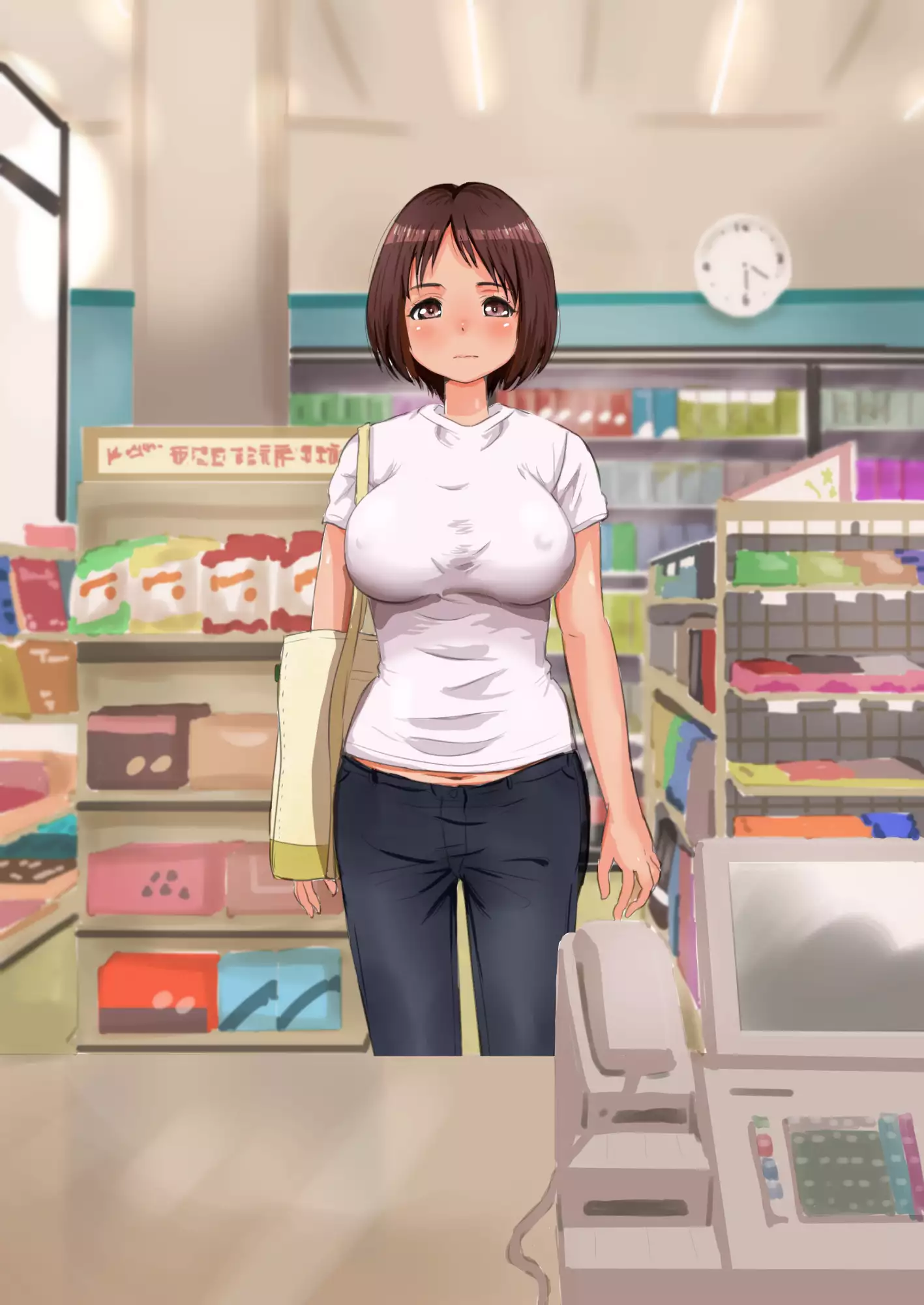 Manbiki Shoujo o Odoshite Sefure ni Shite Mita