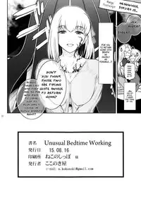 (C88) [Kokonokiya (Kokonoki Nao)] Unusual Bedtime Working (Fate/stay night) [English] [Sydin]