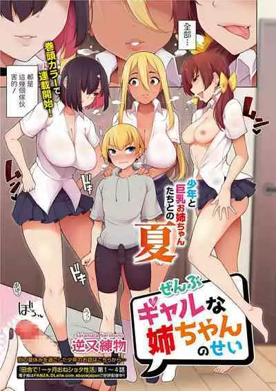 [Sakamata Nerimono] Zenbu Gal na Nee-chan no Sei 1-4 [Chinese] [Digital]