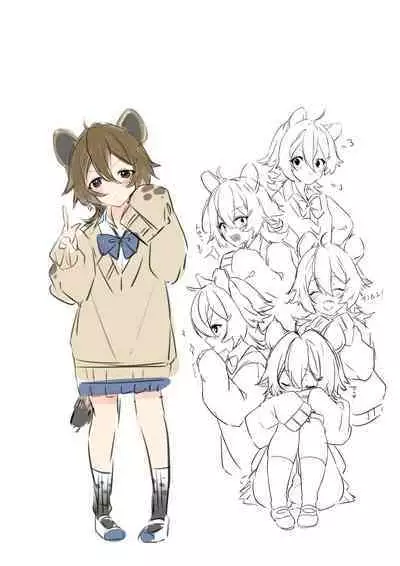 [Haiba, Inari Mochi] Hyena Futa Musume Hokenshitsu no Midarana Seikatsu Jijou Collab Manga [Chinese] [绅士仓库汉化]